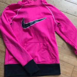 Pink Nike thermal sweatshirt